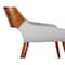 Armen Living Panda Mid-Century Dining Chair Walnut Finish and Gray Fabric LCPNSIWAGRAY - alternate 3